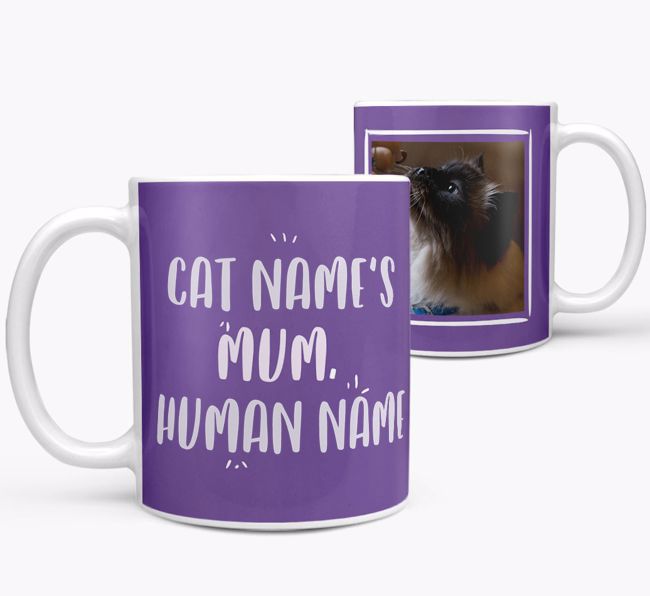 'Cat's Mum' - Personalised {breedFullName} Mug